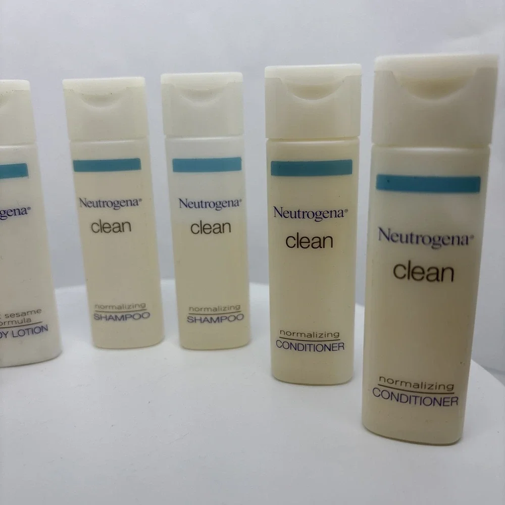 NEW NEUTROGENA Lot Of 7‎ Travel Size Conditioner, Shampoo, Body Lotion